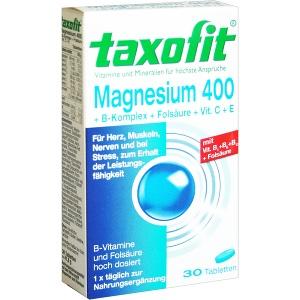 taxofit Magnesium 400+B-Fols+C+E, 30 ST