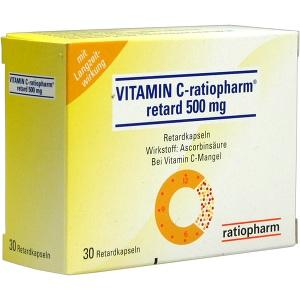 VITAMIN C-ratiopharm retard 500mg, 30 ST