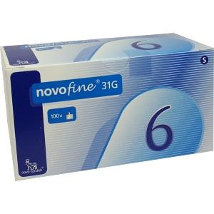 Novofine 6 Kanülen 0.25x6 mm, 100 ST