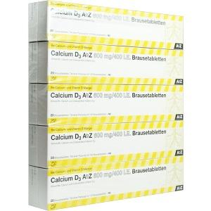 Calcium D3 AbZ 600 mg/400 I.E. Brausetabletten, 100 ST