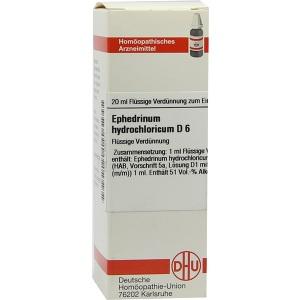EPHEDRINUM HYDROCHLO D 6, 20 ML