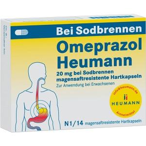 Omeprazol Heumann 20mg b Sodbr.magensaftresistentHartk., 14 ST