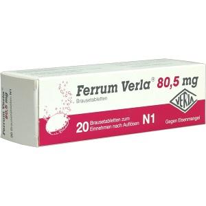 Ferrum Verla 80.5 Brausetabletten, 20 ST