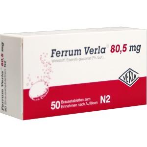 Ferrum Verla 80.5 Brausetabletten, 50 ST