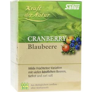 Cranberry Blaubeere Tee Kraft der Natur Salus, 15 ST