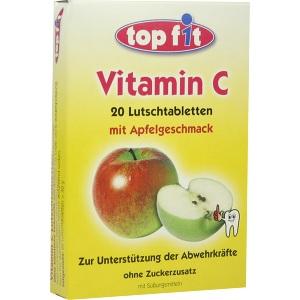 TOPFIT VITAMIN C LUTSCHTABLETT mit Apfelgeschmack, 20 ST
