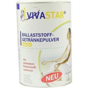 VIVASTAR Ballaststoff-Getränkepulver Vanille, 600 G