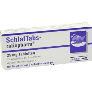 Schlaf Tabs-ratiopharm 25mg Tabletten, 20 ST