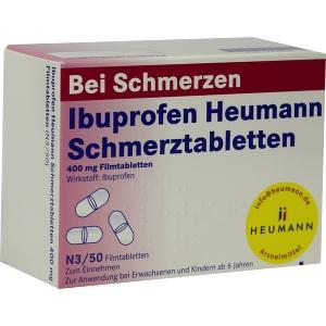 Ibuprofen Heumann Schmerztabletten 400mg Filmtabletten, 50 ST