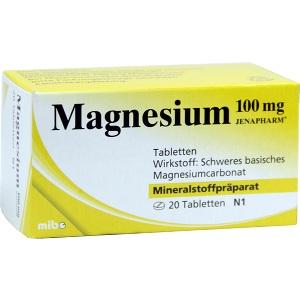 Magnesium 100mg Jenapharm Tabletten, 20 ST