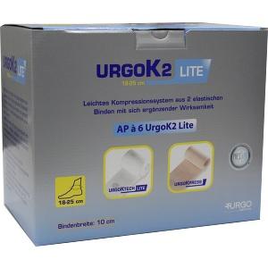 UrgoK2 Lite Kompr.Syst.10cm Knoechelumf.18-25cm, 6 ST