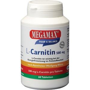 MEGAMAX L-Carnitin 500mg, 60 ST