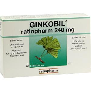 GINKOBIL ratiopharm 240mg, 60 ST