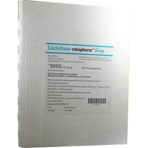 LACTULOSE RATIOPHARM SIRUP, 5000 ML