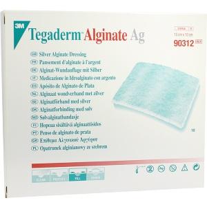 Tegaderm Alginate Ag 10x10cm Wundauflage, 10 ST