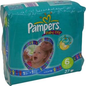 Pampers Baby Dry Gr.6 Extra Large 16+ kg, 27 ST