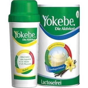 Yokebe Lactosefrei Vanille Starterpaket mit Shaker, 500 G