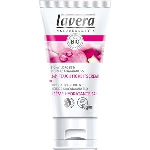 lavera Faces 24h Feuchtigkeitscreme Bio-Wildrose, 30 ML