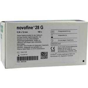 Novofine 12 Kanülen 0.36x12mm 28G, 100 ST